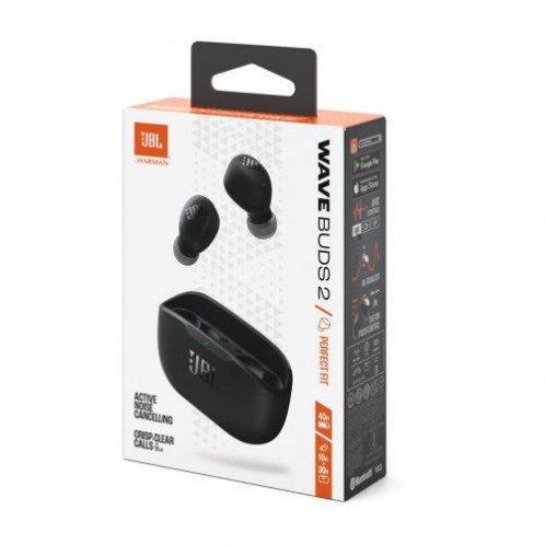 JBL Wave Buds 2 TWS Bluetooth Wireless In-Ear Earbuds Black EU DB4900902-03
