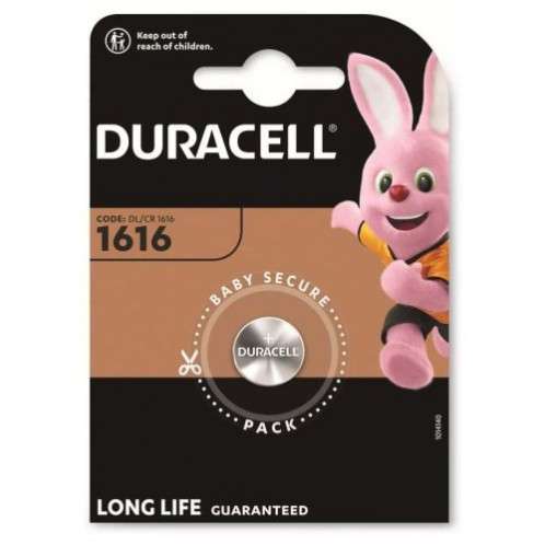 Duracell Battery (CR1616) Button Lithium (1 battery/ blister) 3V DU08785-01