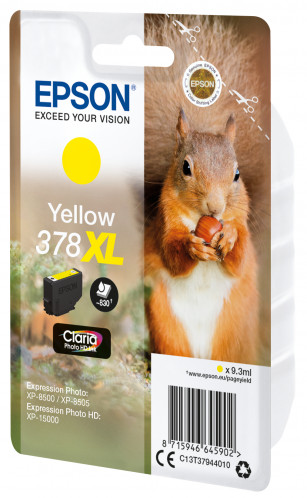 Epson jaune Claria Photo HD 378 XL T 3794 322961-04