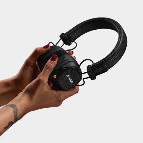 Marshall Major V Bluetooth Wireless On-Ear Headphone Black DA7400552-03