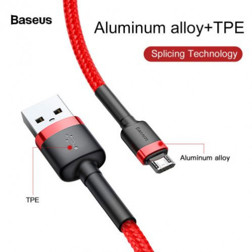 Baseus Micro USB Cafule Cable 1.5A 2m Red + Red (CAMKLF-C09) DA231790-09