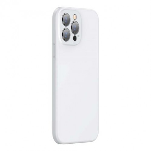 Baseus iPhone 13 Pro Max case Liquid Silica Gel Protective White (ARYT000502) DA216939-019