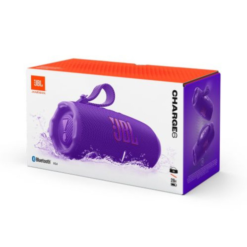 JBL Charge 6 Bluetooth Wireless Speaker Purple EU DB11400499-02