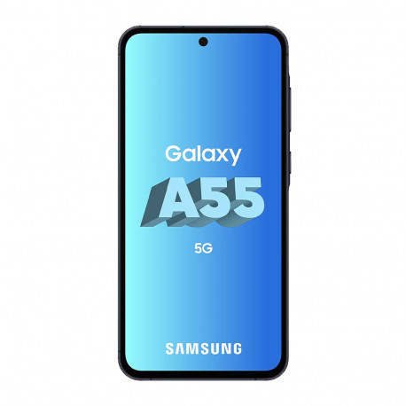 Samsung A556 Galaxy A55 5G (Double Sim 6.6", 128 Go, 8 Go RAM, No EU, garantie 2 ans par HEM) Bleu Nuit 0A556-8/128_NAV-01