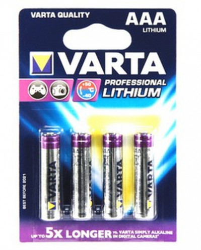 1x4 Varta Ultra Lithium Micro AAA LR 03 502208-02