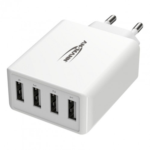 Ansmann Home Chargeur HC430 4xUSB 3000mA blanc 644499-06