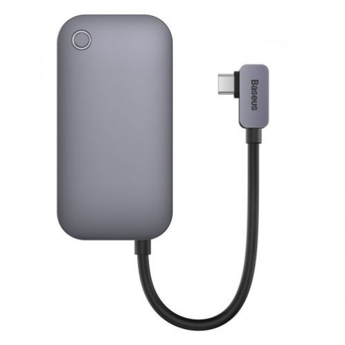 Baseus HUB for Smartphones and Tablets PadJoy 6-in-1 (USB 3.0, HDMI 2.0 4K 30Hz, Type-C female 100W, SD/TF reader, 3.5 mm Jack Socket) with Type-C output, Gray (WKWJ000113) DA2922729-06