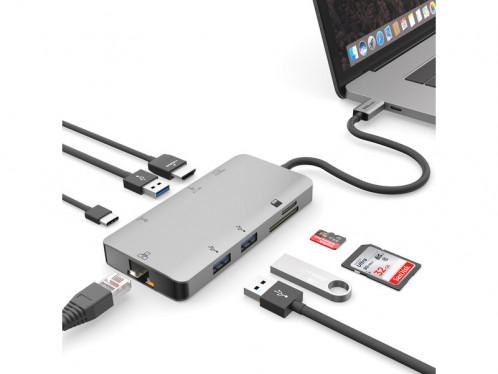 EZQuest dock USB-C Multimedia 8 ports X40030 ADPEZQ0001-04