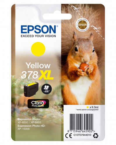 Epson jaune Claria Photo HD 378 XL T 3794 322961-04