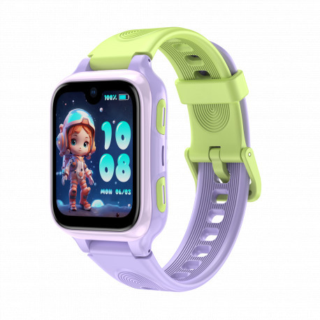 Lagenio K9 (Montre Connectée pour enfant 1.78'' AMOLED 5 MP Support Sim 4G) Violet LK9_PL-01
