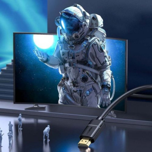 Baseus Video Cable High definition Series HDMI To HDMI 4K 60 Hz, 3D HDR, 18 Gbps, 2m Black (CAKGQ-B01) DA34613-011