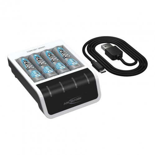 Ansmann Comfort Smart chargeur + 4 AA Mignon 2100mAh 561535-06