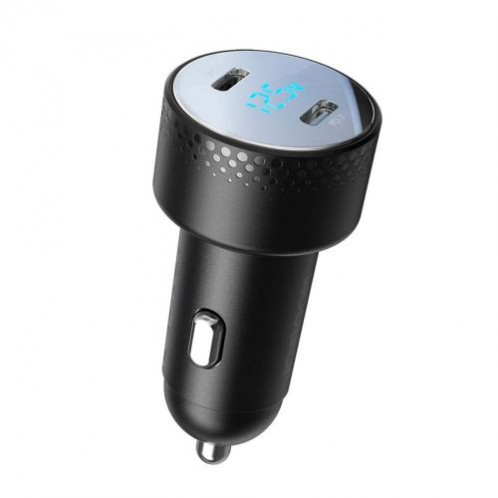 Joyroom Car Charger with Digital Display, U+C, QC 3.0, PD, 70W, Black (JR-CCD02) DO697526-017