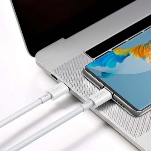 Baseus Type-C Type-C Superior cable Quick Charge / Power Delivery / FCP 100W 5A 20V 2m white (CATYS-C02) DA370770-020