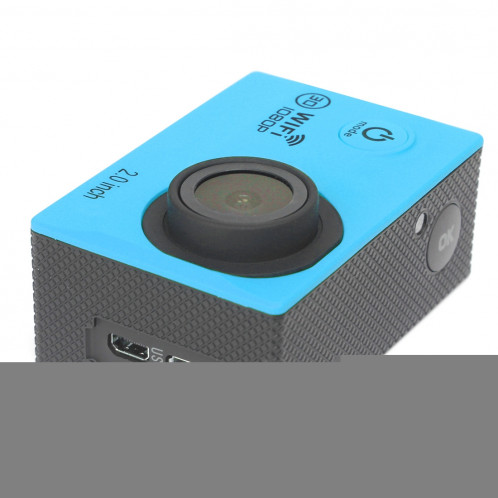 H16 1080P Caméra sport imperméable WiFi WiFi, écran 2,0 pouces, Generalplus 4248, 170 A + degrés Grand angle, carte support TF (bleu) SH243L3-08