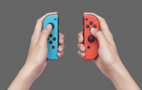 Nintendo Switch (modèle OLED) rouge néon/bleu néon 662482-010