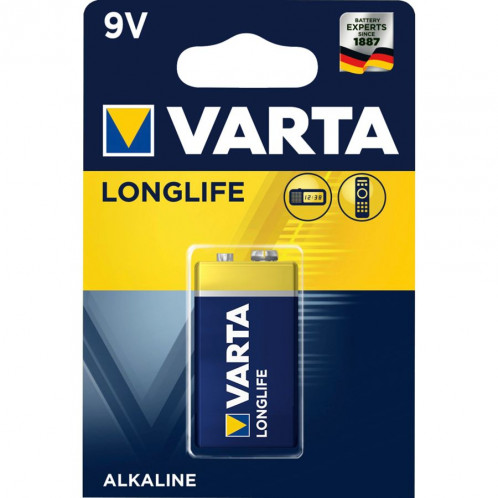 50x1 Varta Longlife Extra 9V Block 6 LR 61 PU Master box 494697-02