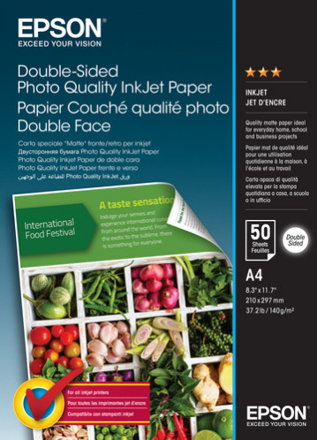 Epson Double-face Photo Quality Inkjet Paper A 4, 50 f. 140 g 353565-03