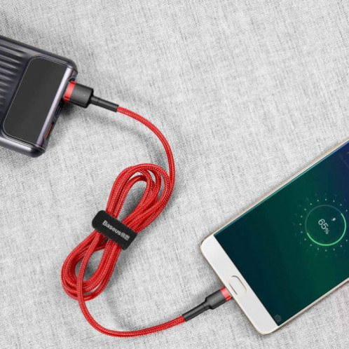 Baseus Micro USB Cafule Cable 2.4A 1m Red + Red (CAMKLF-B09) DA19177-08