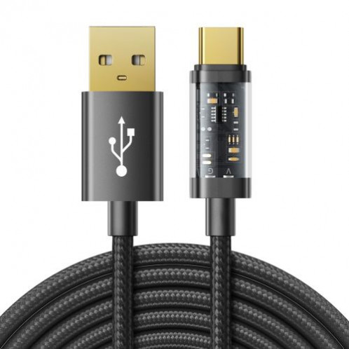 Joyroom USB Type-C Data Cable, 3A, 2m, Black (S-UC027A20) DO271964-02