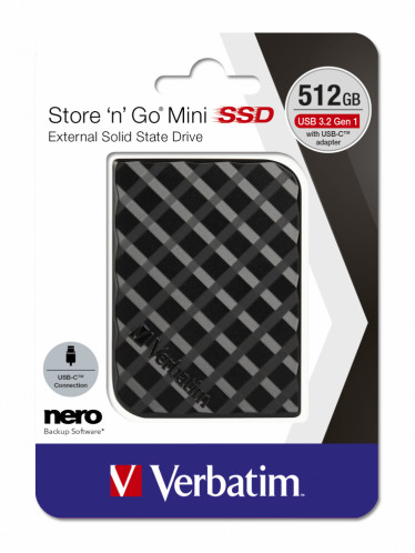 Verbatim Store n Go 512GB Mini SSD USB 3.2 53236 575906-05