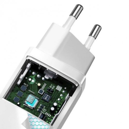 Baseus Travel Charger GaN2 Lite Quick Charger C+U QC 3.0 PD 3.0 65W EU White (CCGAN2L-B02) DA1866900-012
