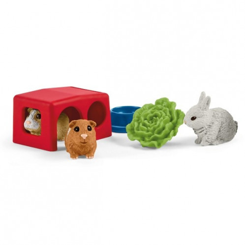 Schleich Vie à la ferme 42500 Cabane p. lapins &cochons d'Inde 488280-014