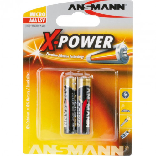 1x2 Ansmann Alcaline Micro AAA LR 03 X-Power 443814-02
