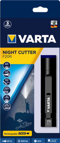 Varta Night Cutter F20R rechargeable 400 Lumen 390196-06
