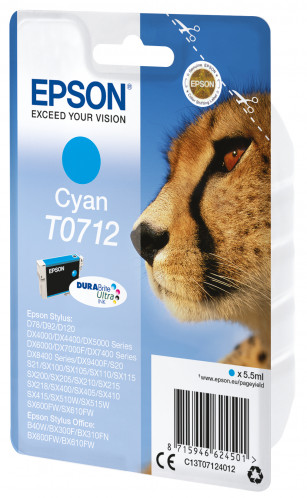 Epson cartouche d'encre cyan DURABrite T 071 T 0712 267528-03