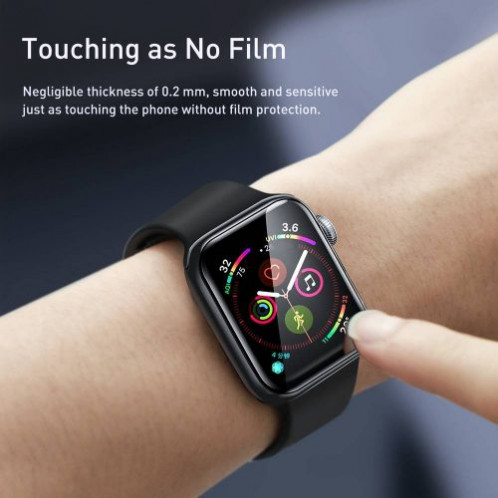 Baseus iWatch 0.2 mm, Full-screen curved T-Glass soft screen protector 44mm, Black (SGAPWA4-H01) DA18940-016