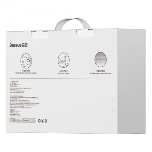 Baseus ComfortRide Series Car Lumbar Pillow, Gray (CNYZ000013) DA1498143-04