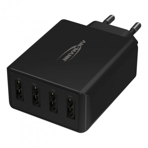 Ansmann Home Chargeur HC430 4xUSB 3000mA noir 644492-06