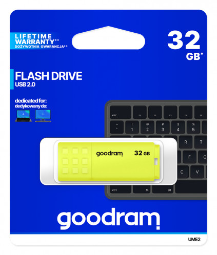 GOODRAM UME2 USB 2.0 32GB jaune 683944-06
