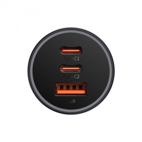 Baseus Car Charger Golden Contactor Pro C+C+U 65W Dark Gray (CGJP010013) DA106338-020