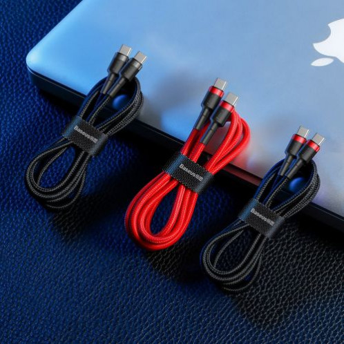 Baseus Type-C Type-C cable Cafule PD2.0 60W Flash charging (20V 3A) 1m Red/Black (CATKLF-G91) DA207856-014