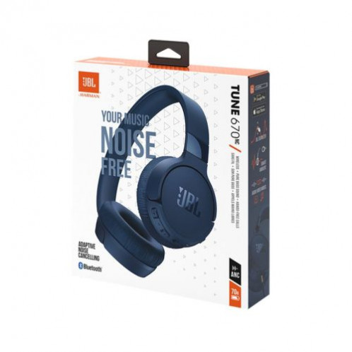 JBL Tune 670NC Bluetooth Wireless On-Ear Headphones Blue EU DB5450506-010