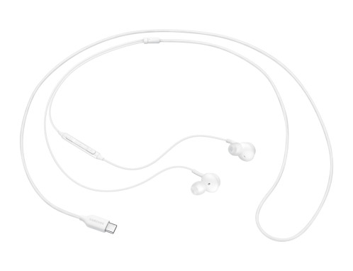 Samsung EO-IC100BWE Écouteur AKG Intra Auriculaire Connecteur Type C, Blanc, Télécommande (Emballage Original) 270062-018