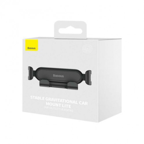 Baseus Car Mount Gravity Air Vent Car Phone Holder (Air Outlet Version) Black (SUWX010001) DA513754-010