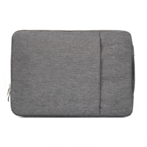 15.4 pouces Universal Fashion Soft Laptop Denim Bags Portable Zipper Sacoche pour ordinateur portable pour ordinateur portable pour MacBook Air / Pro, Lenovo et autres ordinateurs portables, taille: 39.2x28.5x2cm (Gris) S1012H-08