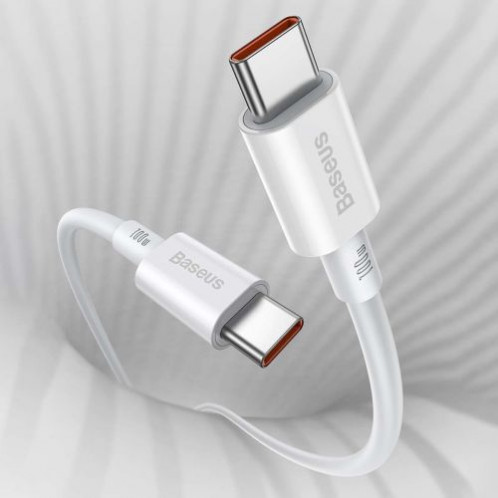 Baseus Type-C Type-C Superior cable Quick Charge / Power Delivery / FCP 100W 5A 20V 2m white (CATYS-C02) DA370770-020