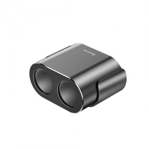 Baseus Car charger One to Two Cigarette Lighter(dual lighter 80W+dual USB 3.1A) Black (CRDYQ-01) DA716806-013