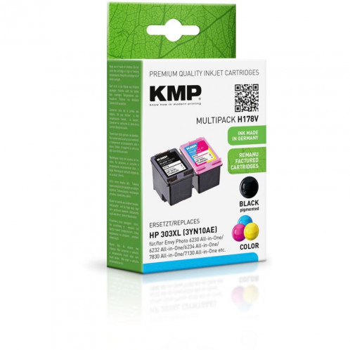 KMP H178V pack promo BK/Color Compat. avec HP 3YN10AE 586336-03
