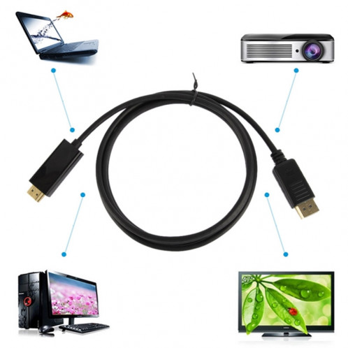 Câble mâle DisplayPort to HDMI, longueur du câble: 1,8 m SC0243-05