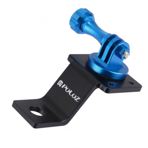 PULUZ Support de fixation fixe à moteur en alliage d'aluminium avec adaptateur et vis à trépied pour GoPro HERO5 Session / 5/4 Session / 4/3 + / 3/2/1, Autres appareils photo sportifs (Bleu) SP114L2-00