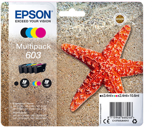 Epson Multipack 4 couleurs 603 T 03U6 489862-00