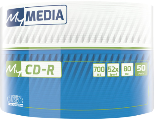 1x50 MyMedia CD-R 80 / 700MB 52x Speed Wrap 582199-05