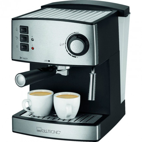 Clatronic ES 3643 noir-inox Machine espresso 15 Bar 771206-06