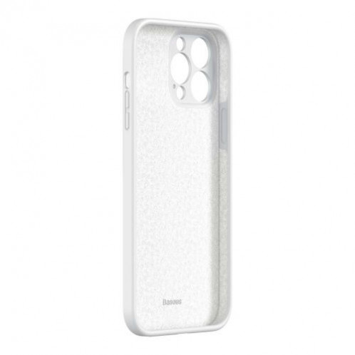 Baseus iPhone 13 Pro Max case Liquid Silica Gel Protective White (ARYT000502) DA216939-019