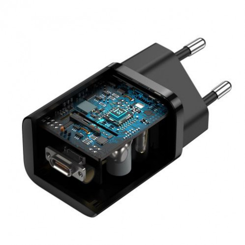 Baseus Travel Charger Super Si 1C Quick Charger 25W EU Black (CCSP020101) DA729484-016